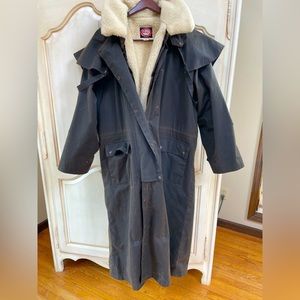Low Rider Duster Coat with Wool Button-in Liner by Outback Trading Co.